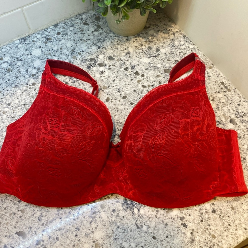 Cacique Red Lace Bra